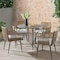 Alaterre Furniture Alburgh All-Weather Outdoor Bistro Set with Four Rope Chairs and 30" H Bistro Table AWWK0115KK - alternate 9